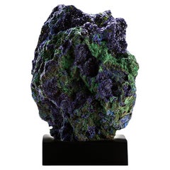 Azurite with Malachite