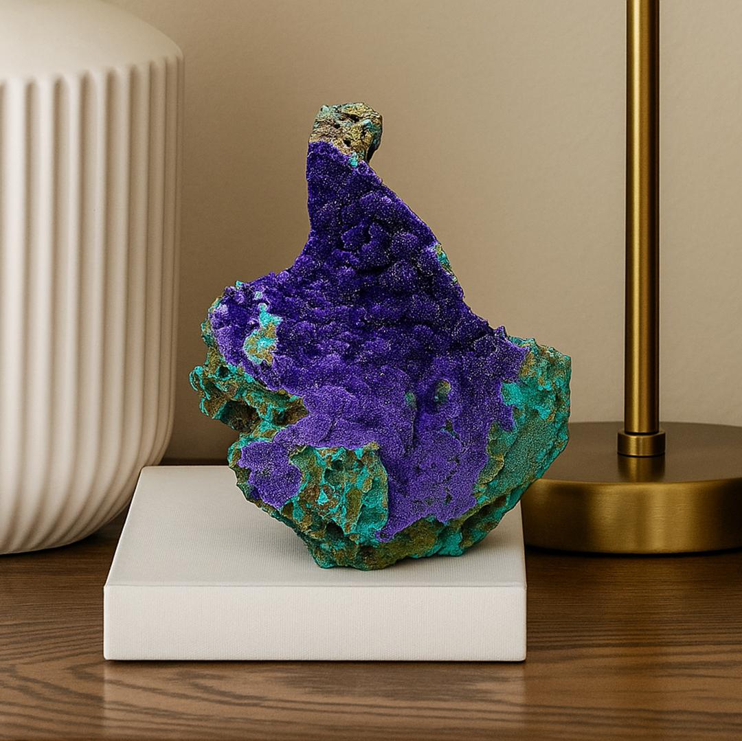 Cristallo Azurite con malachite dalla Cina in vendita