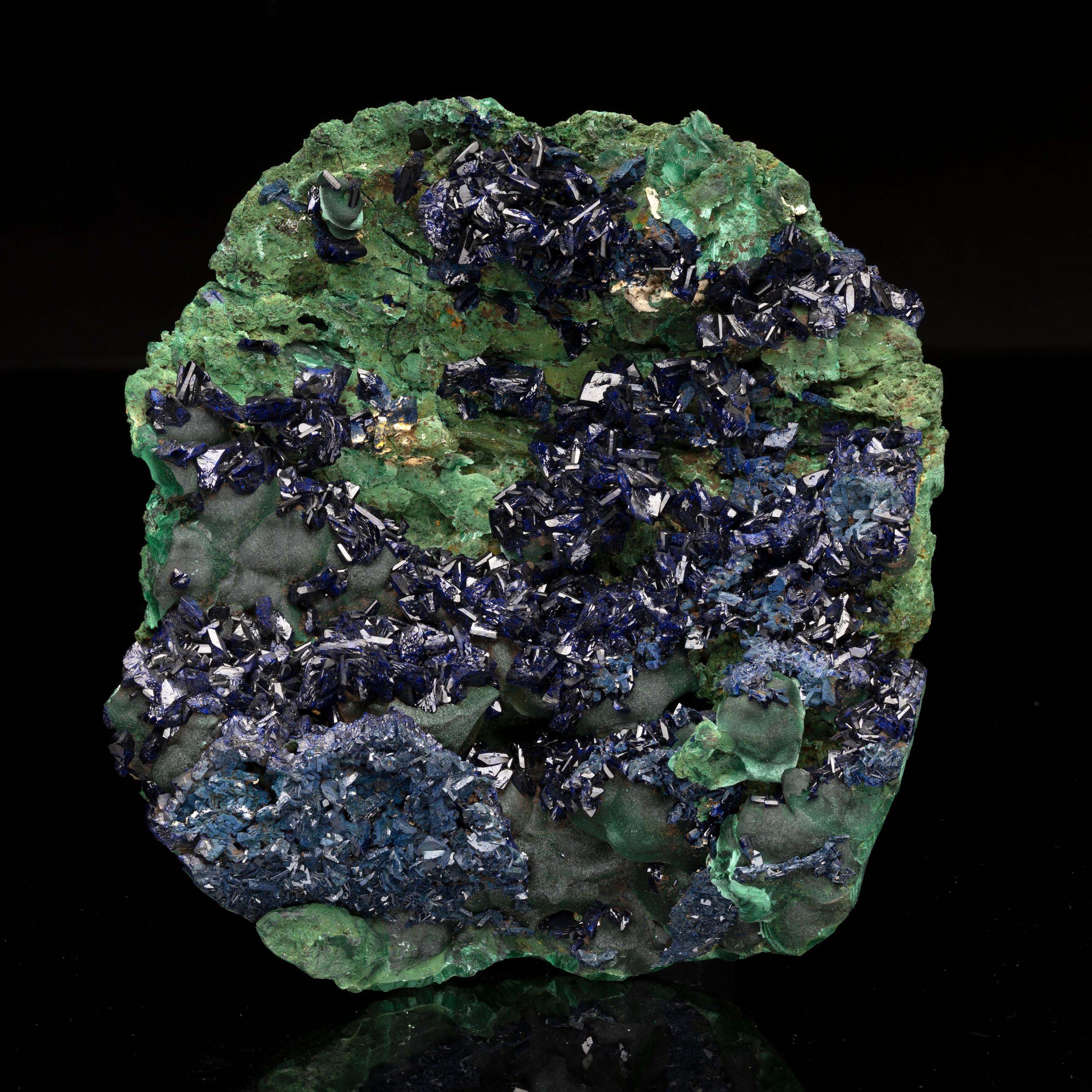 Azurite with Malachite From Laos In New Condition For Sale In New York, NY