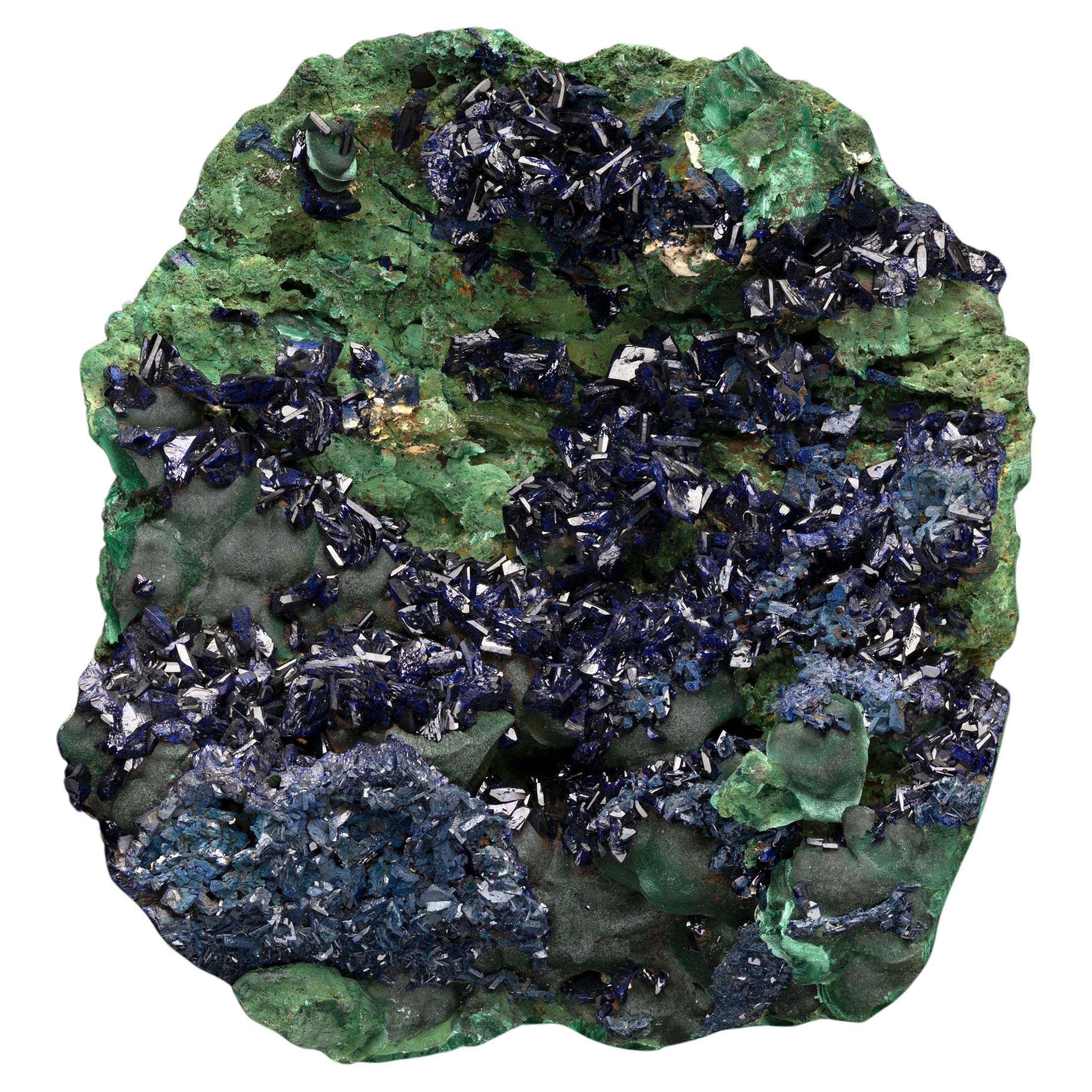 Azurite with Malachite From Laos For Sale
