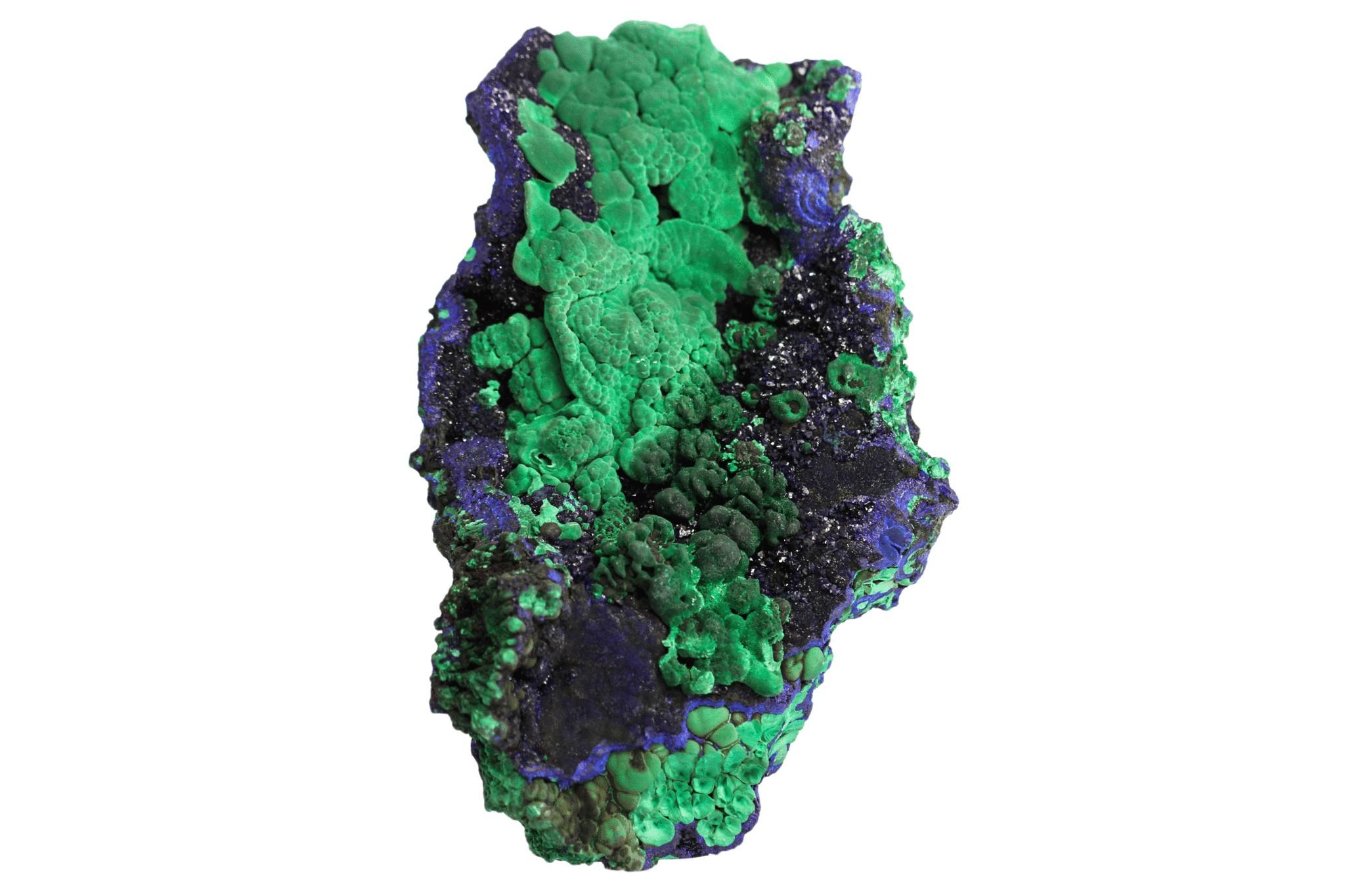 Azurite with Malachite from Liufengshan Mine, Chizhou Prefecture, Anhui Province In New Condition For Sale In New York, NY
