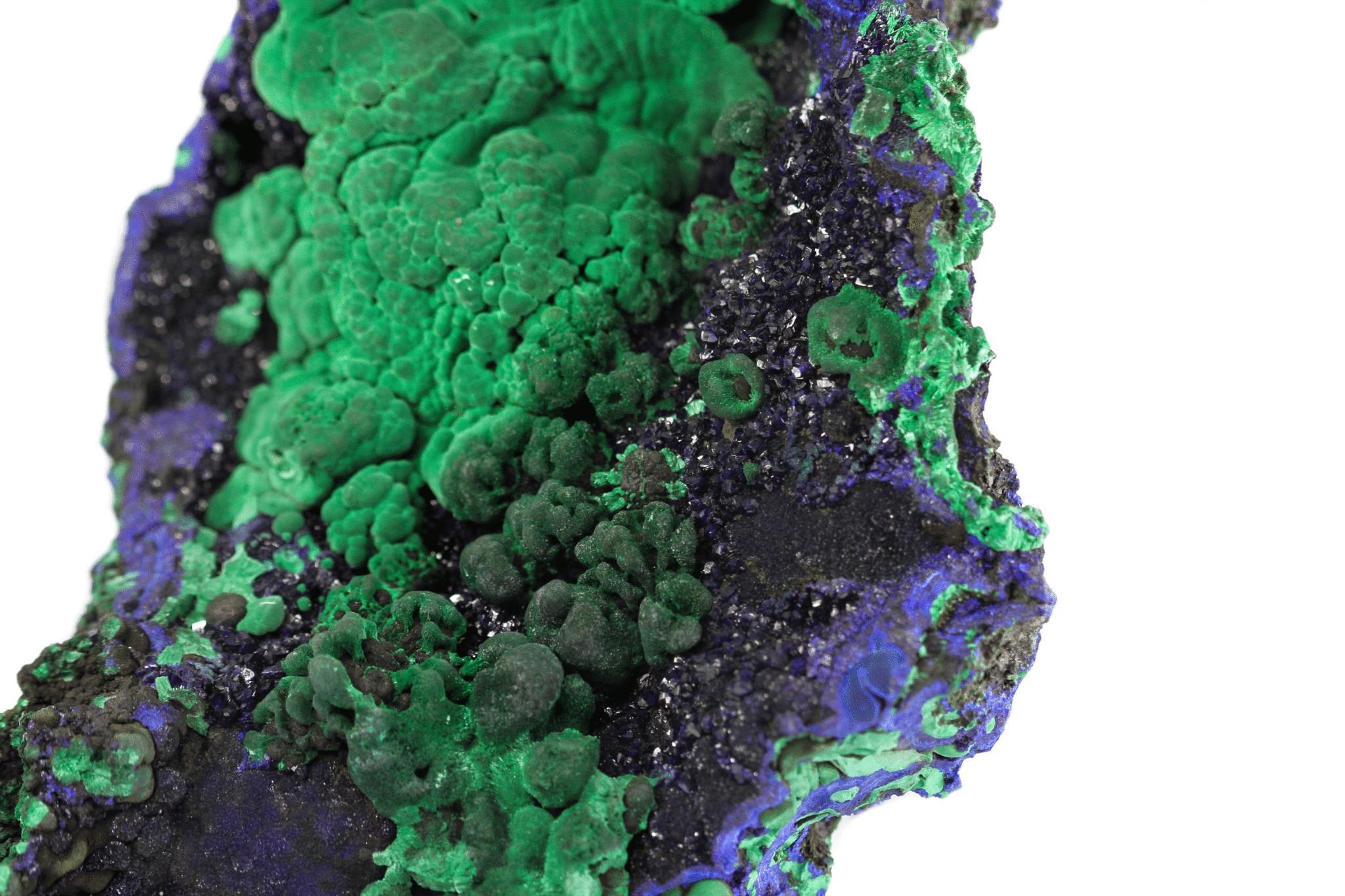 Contemporary Azurite with Malachite from Liufengshan Mine, Chizhou Prefecture, Anhui Province For Sale