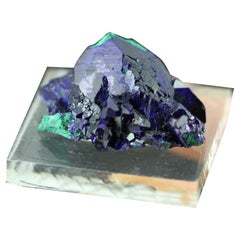 Azurite with malachite From Milpillas Mine, Cuitaca, Sonora, Mexico