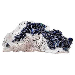 Azurite con malachite dalla miniera di Milpillas, Cuitaca, Sonora, Messico