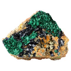 Azurite with Malachite from Otavi-Bergland District, Oshikoto, Namiba