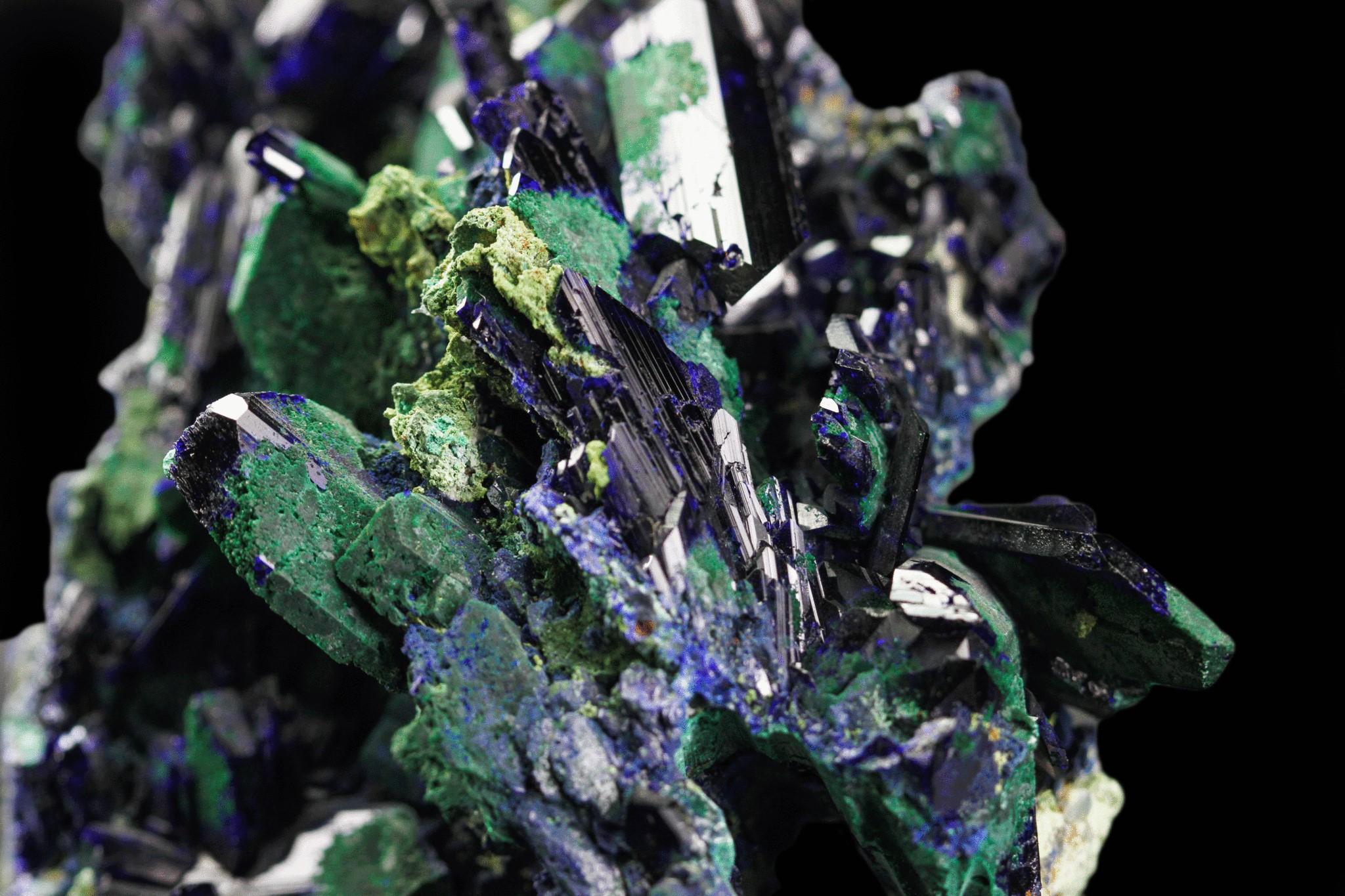 Azurite with Malachite From Tsumeb, Otjikoto Region, Namibia In New Condition For Sale In New York, NY