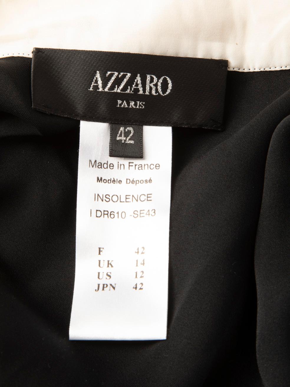 Azzaro Black Detachable Bow Mini Dress Size XL For Sale 1