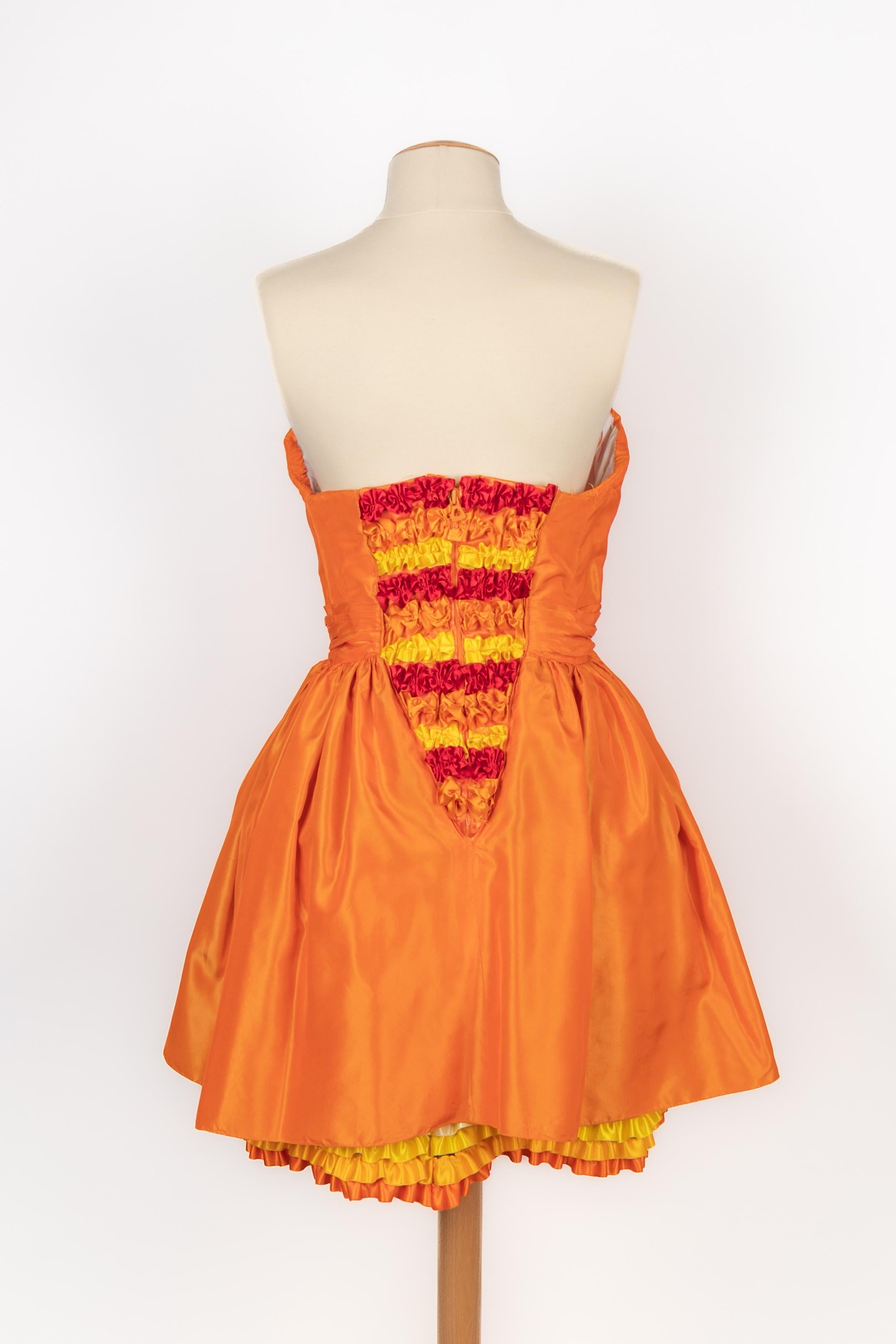 Azzaro bustier dress In Excellent Condition For Sale In SAINT-OUEN-SUR-SEINE, FR