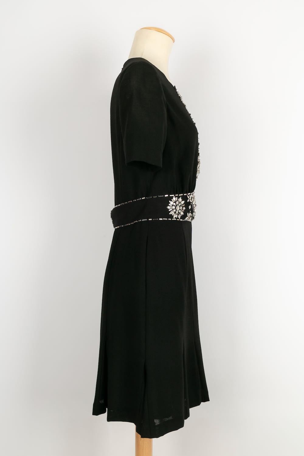 Women's Azzaro Embroidered with Rhinestones Dress For Sale