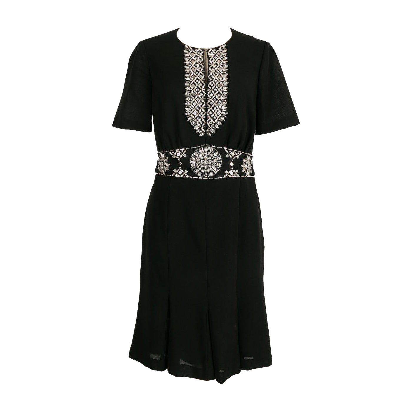 Vestito Azzaro ricamato con strass