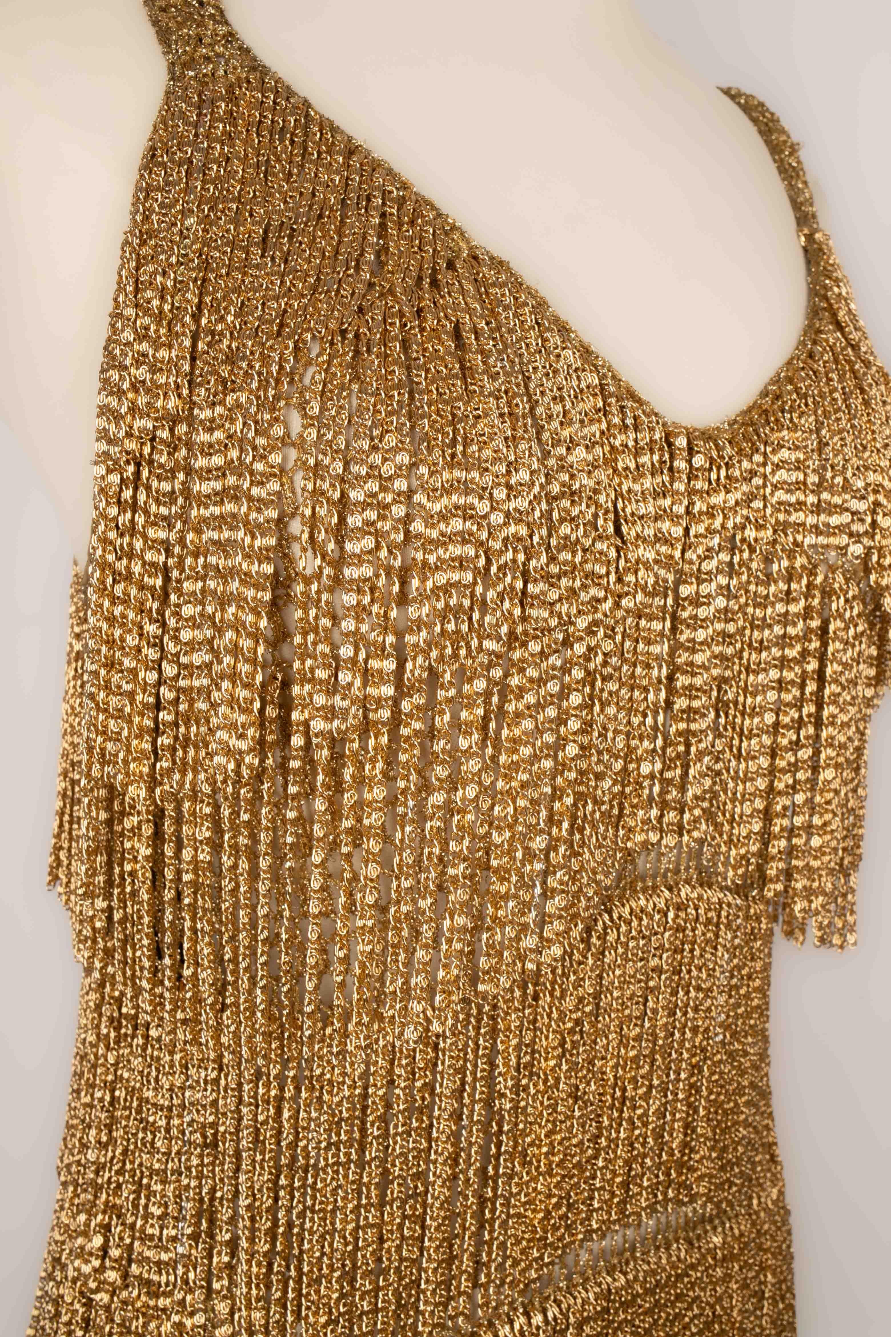 Azzaro fringed dress 1