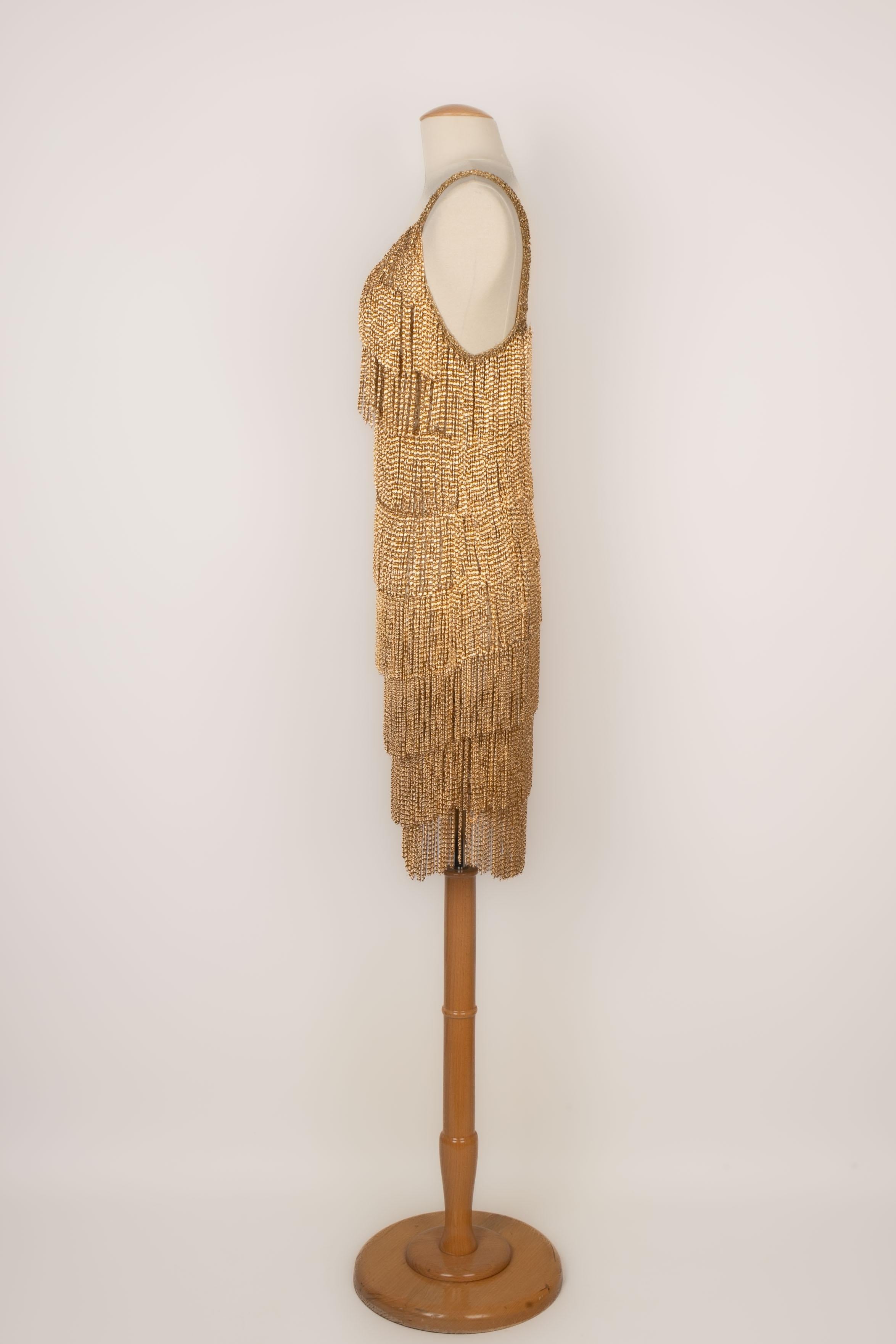 Azzaro fringed dress 4