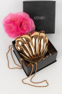 Azzaro Gold Metal Bag/Minaudière