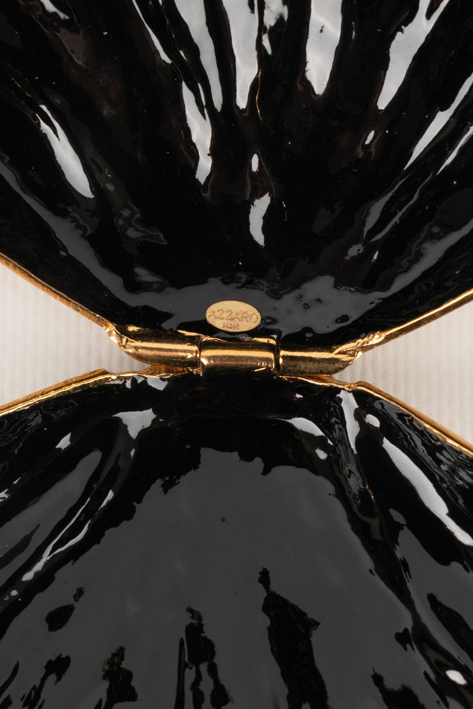 Azzaro Gold Metal Bag/Minaudière For Sale 5