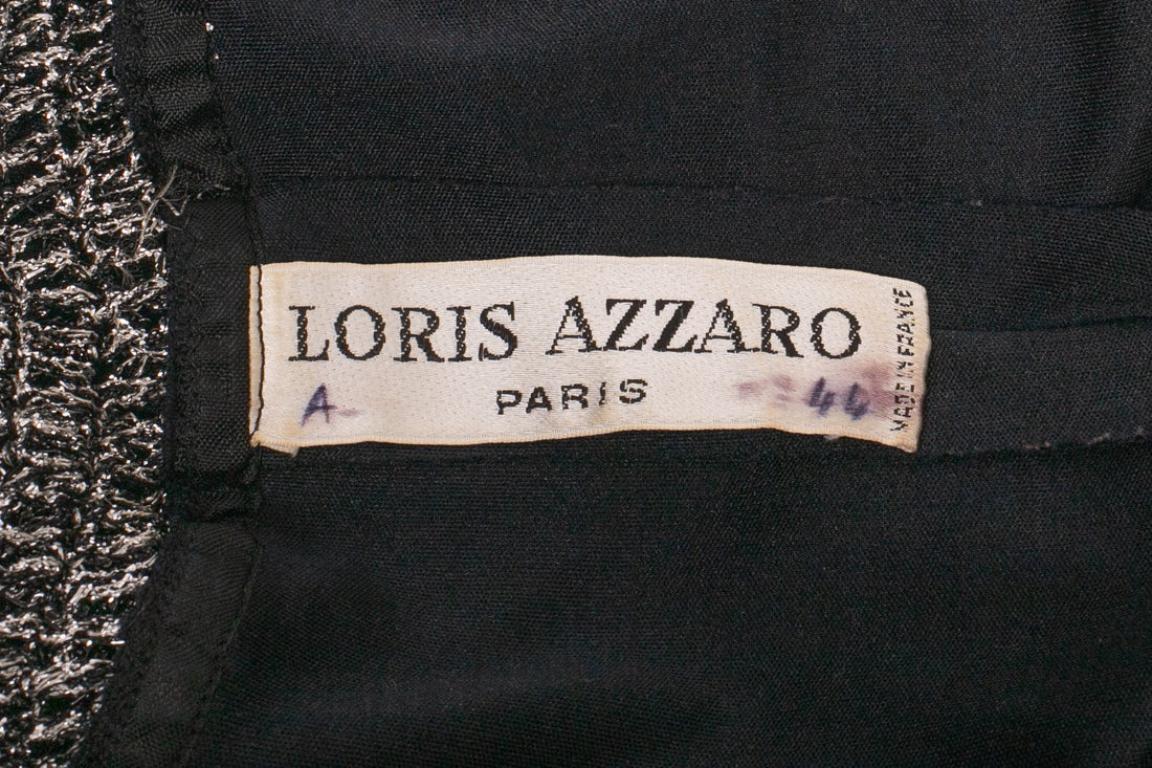 Azzaro Long Black Jersey Dress, 1970's For Sale 6