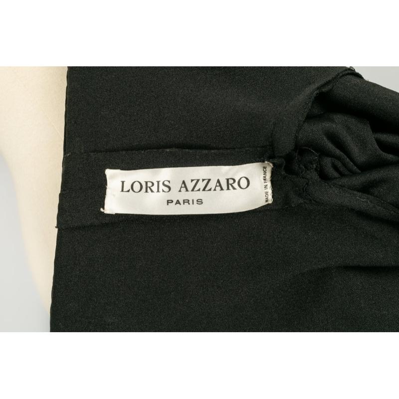 Azzaro - Robe à manches longues en jersey noir en vente 4