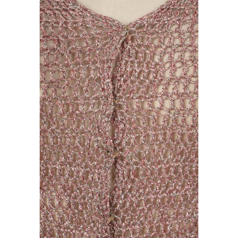 Azzaro Pink and Silvery Lurex Top, 1970 For Sale 4