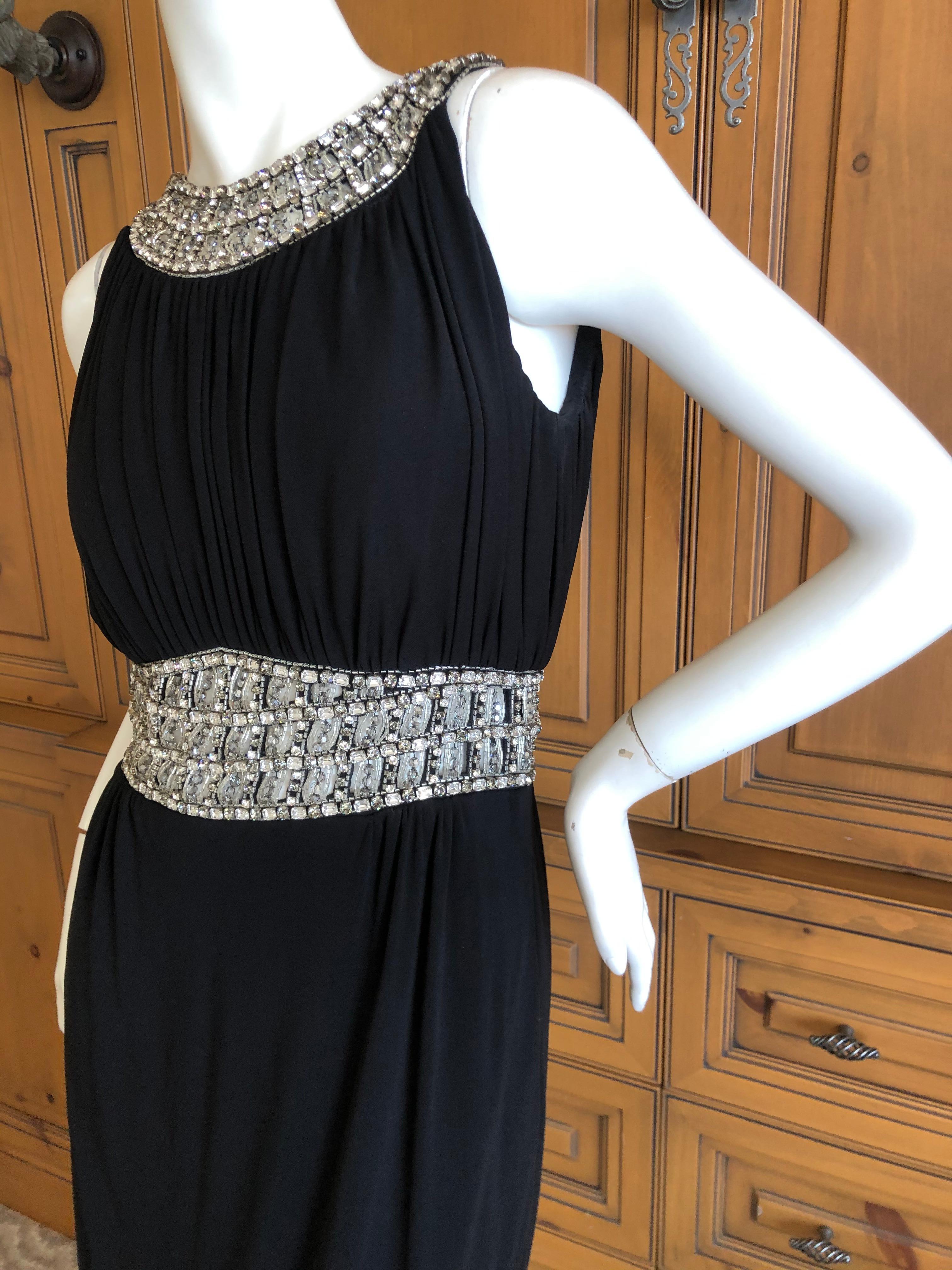 black jeweled dress