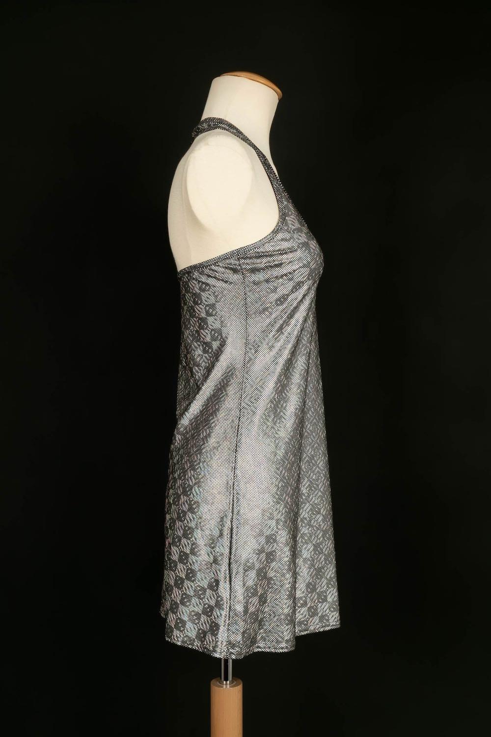 Women's Azzaro Silver Mini Dress For Sale