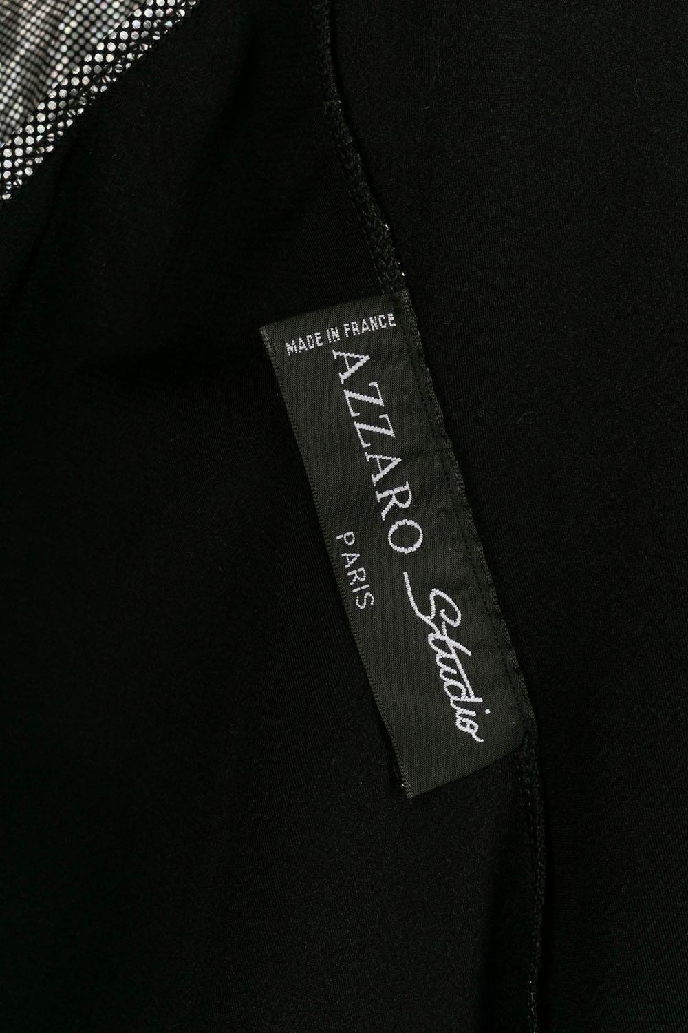 Azzaro - Mini robe argentée en vente 3
