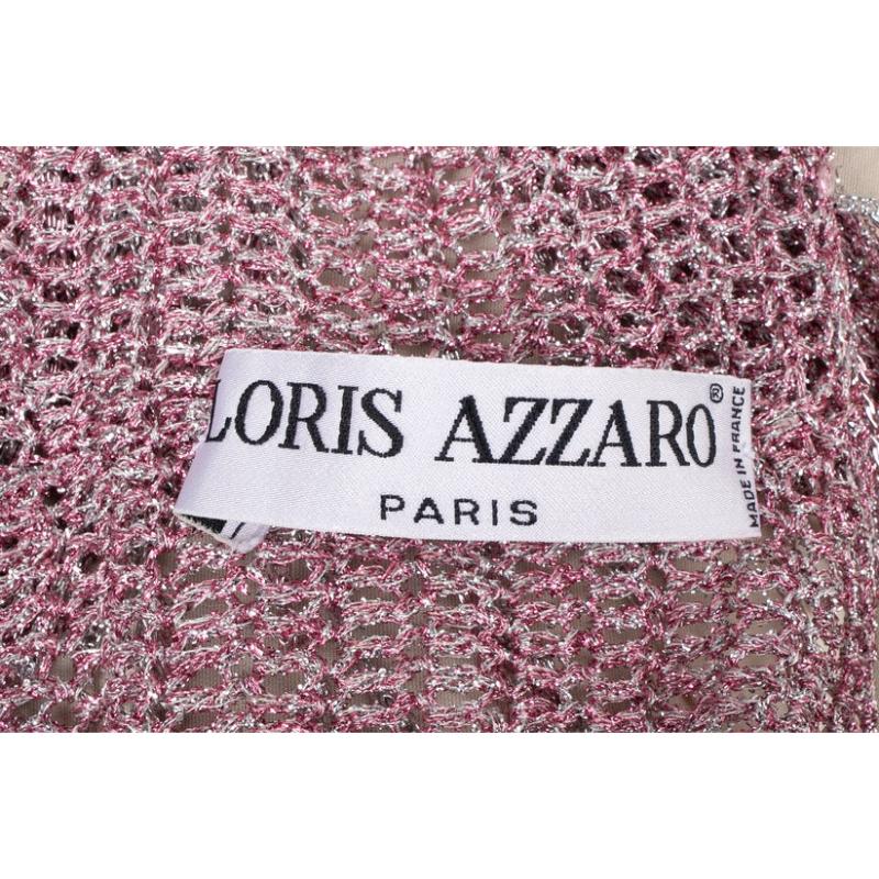 Azzaro Silvery and Pink Lurex Top, 1970s For Sale 2
