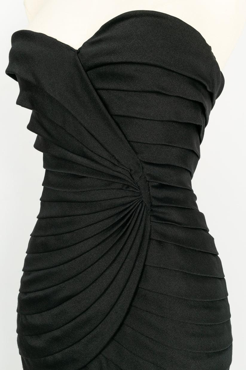Women's Azzaro Strapless Silk Jersey Dress For Sale