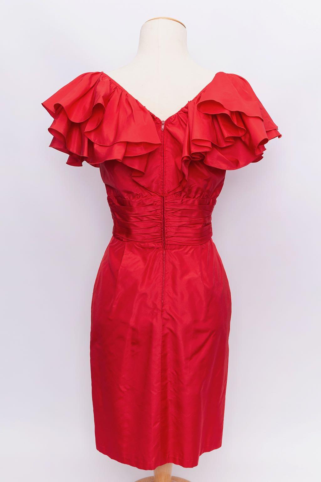Women's Azzaro Taffeta Dress, Size 36FR For Sale