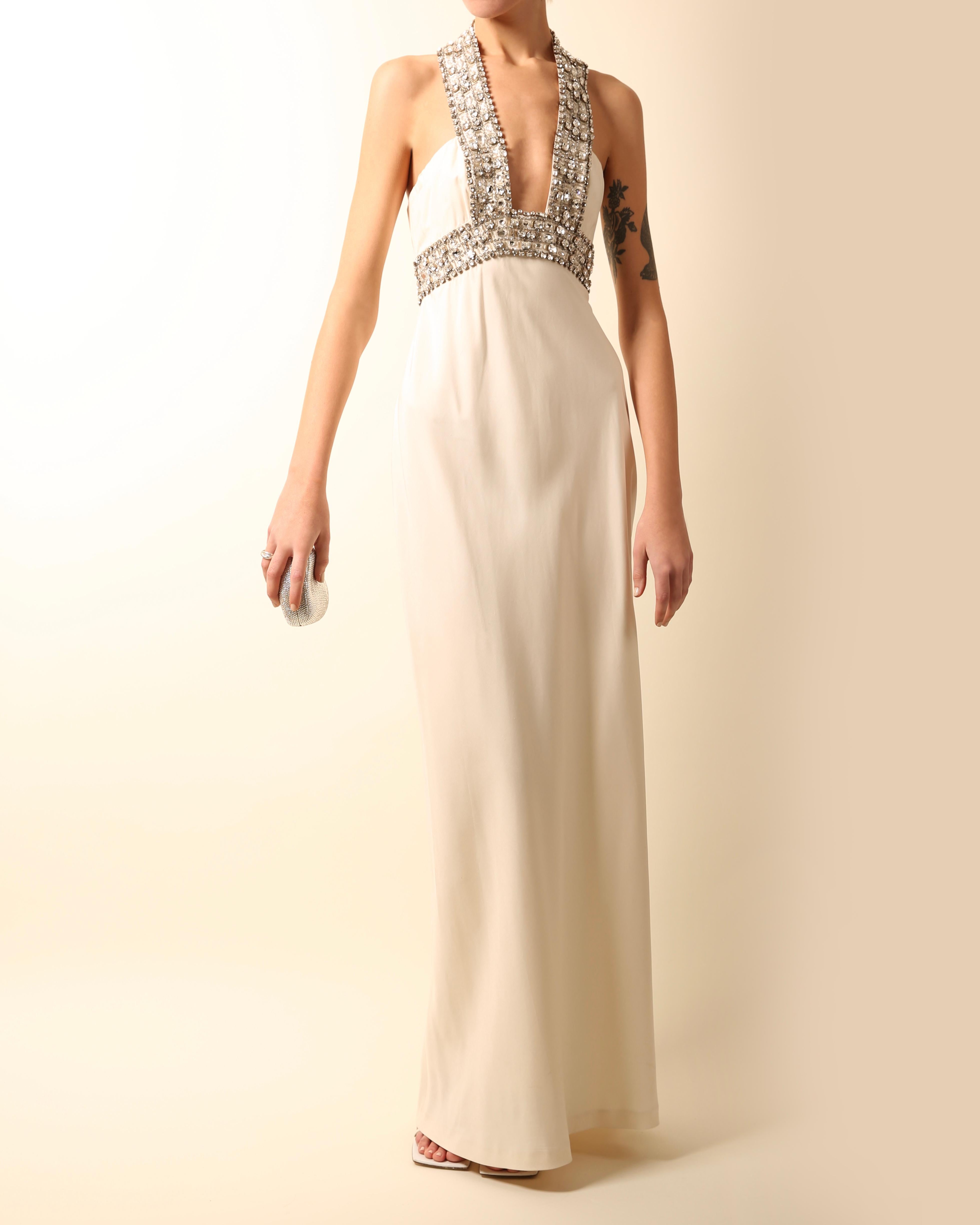embellished white gown