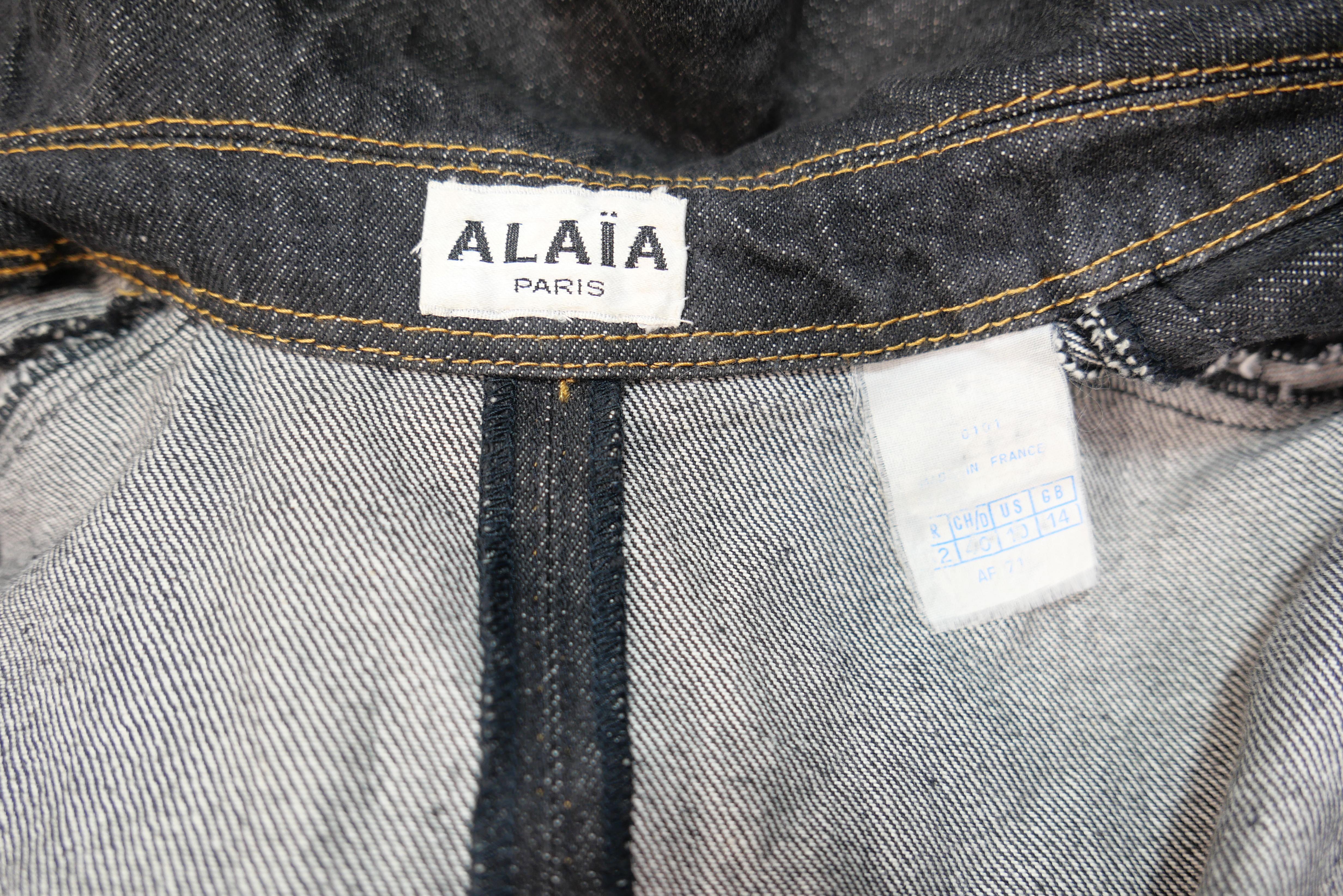 Chaqueta vaquera Azzedine Alaia años 80 en venta 1