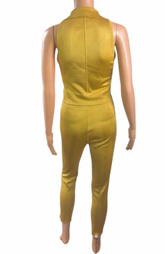 Azzedine Alaia S/S 1986 Vintage Legging Pants & Top 2 Piece Set Ensemble
