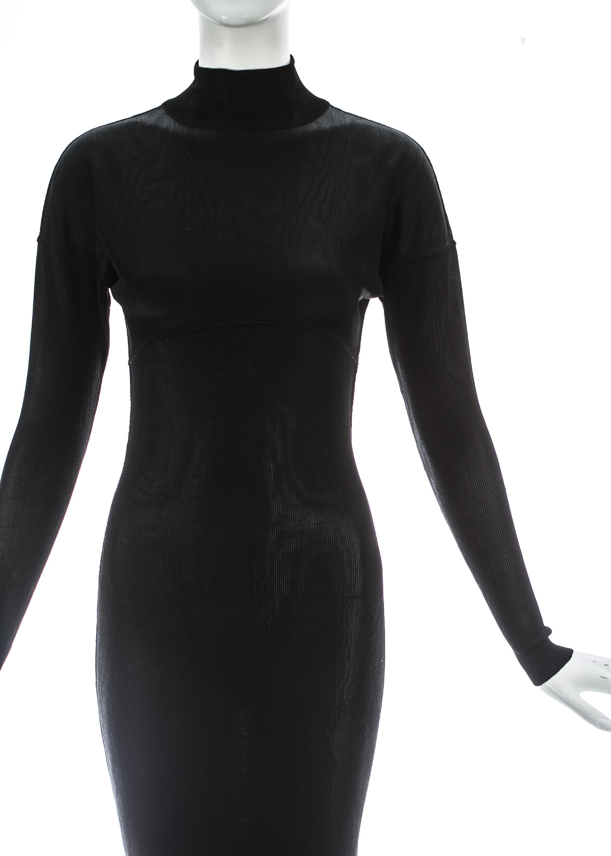 alaia prom dress black