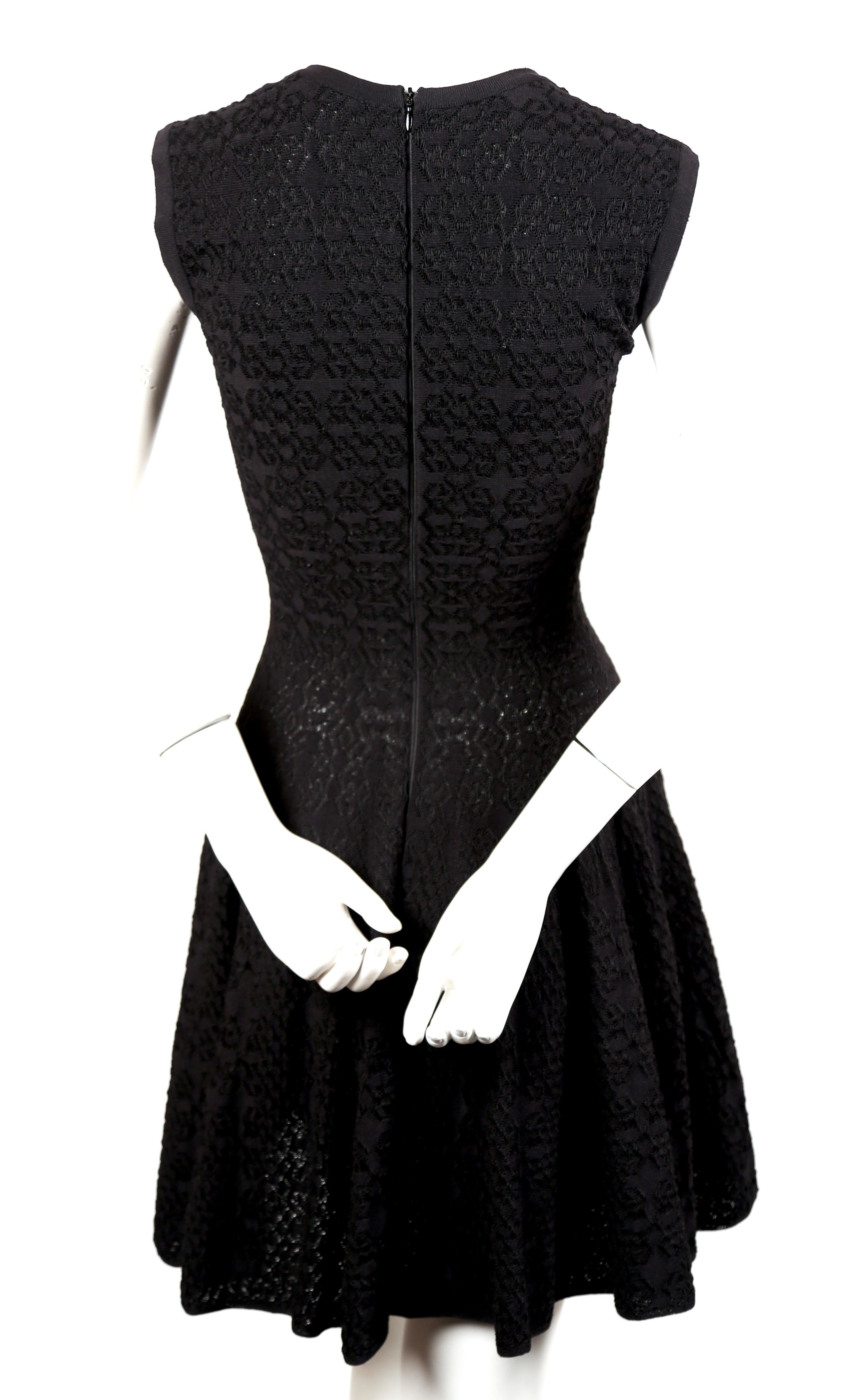 Azzedine Alaia black knit 