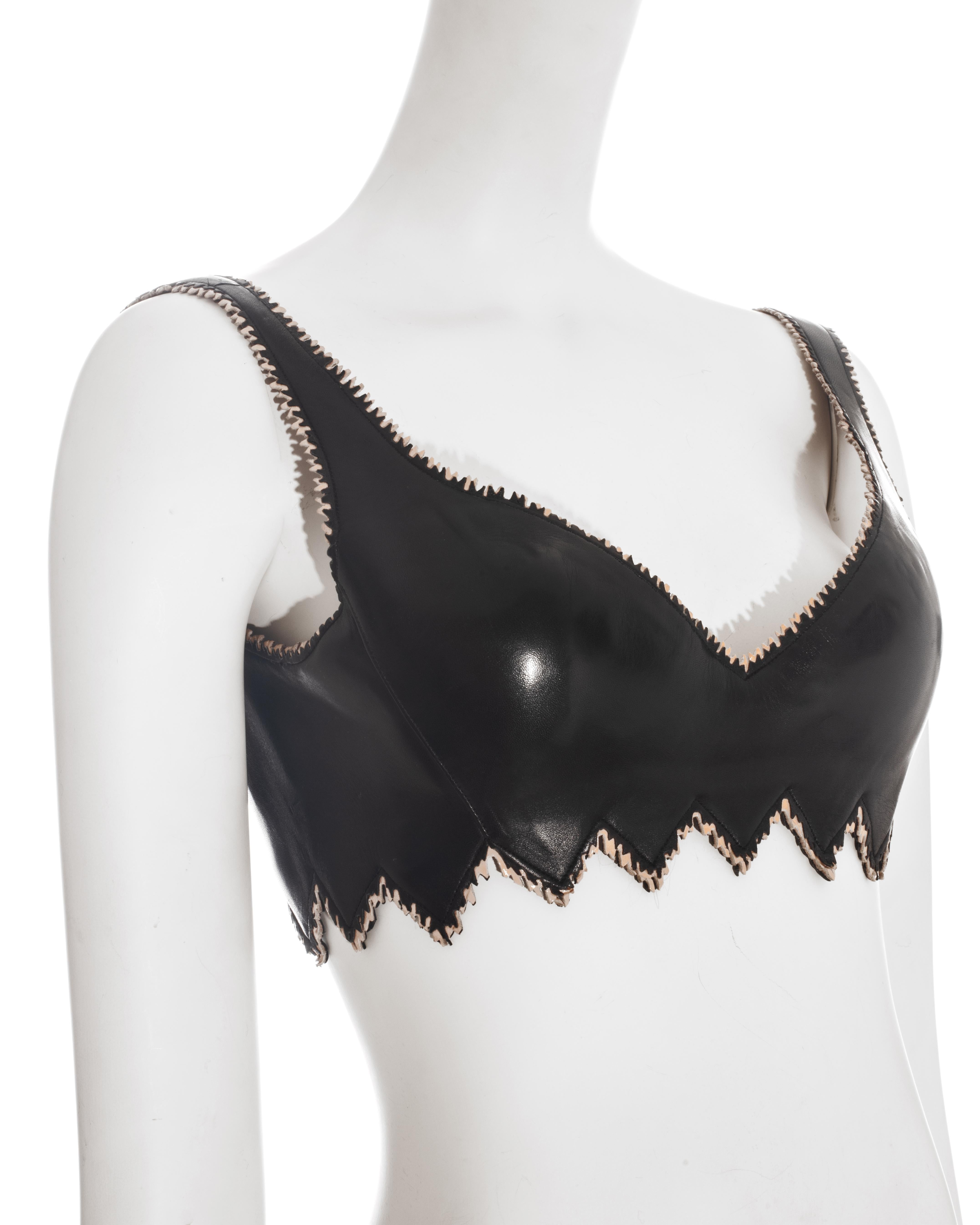 leather bra corset