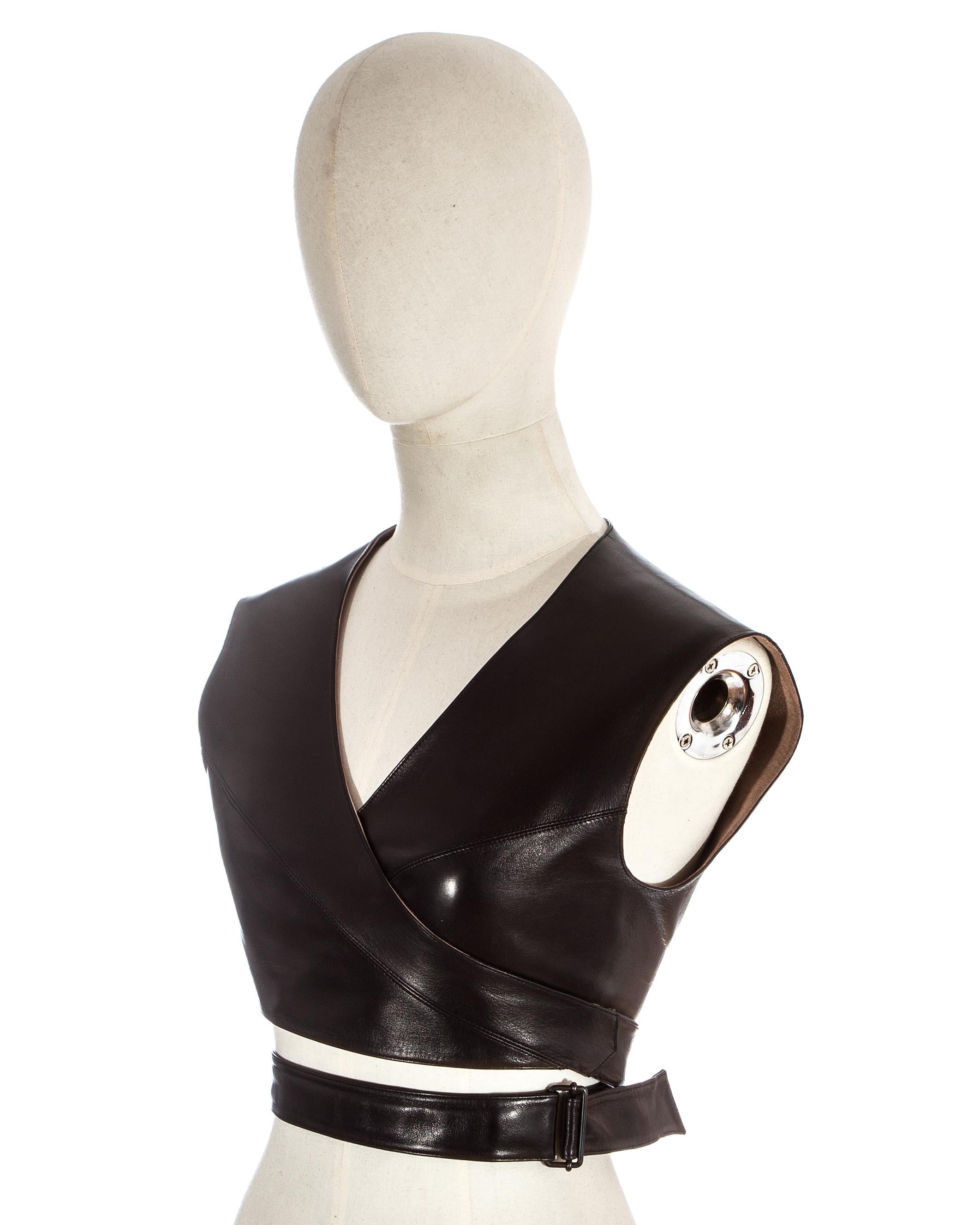 alaia leather top