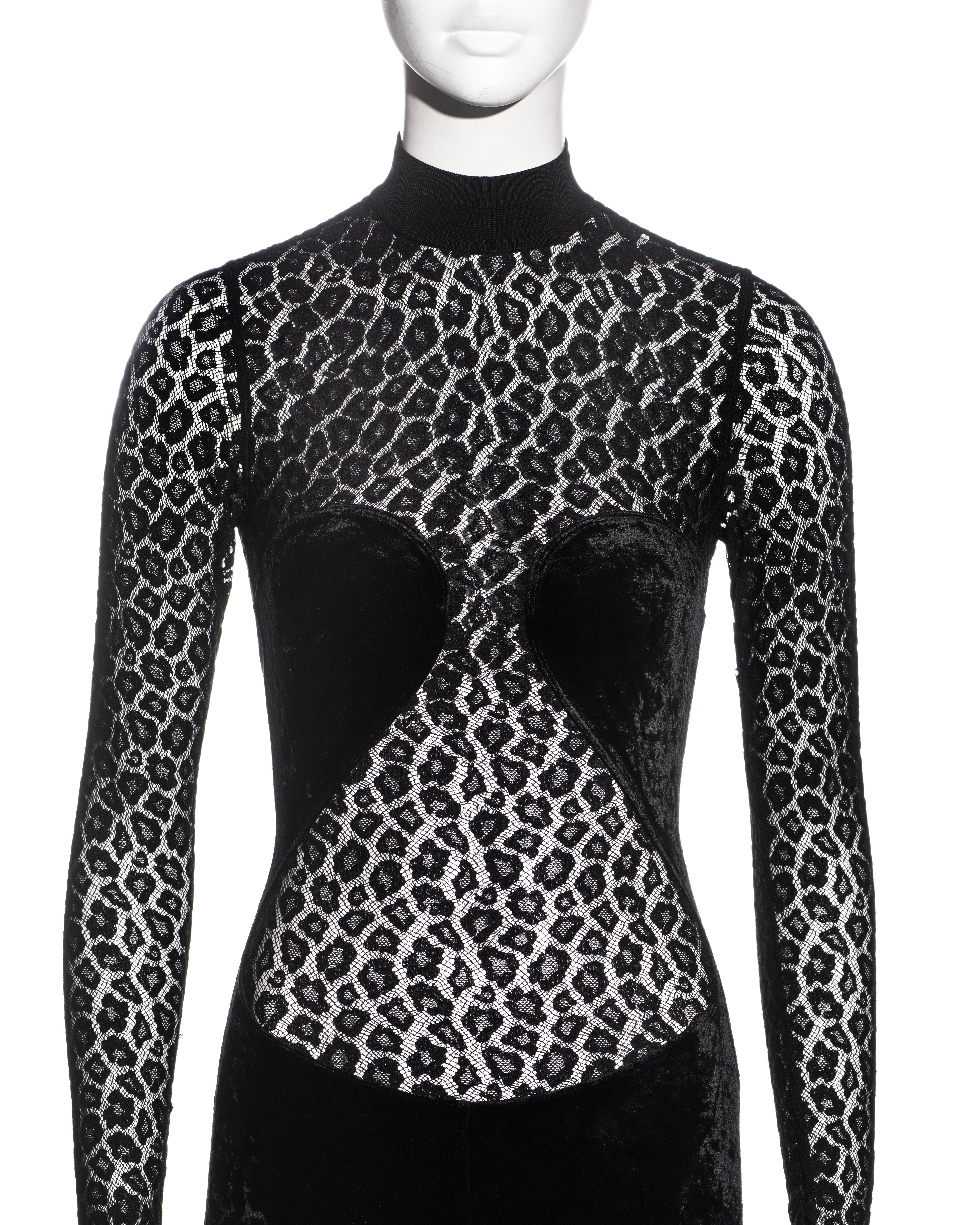 alaia leopard dress
