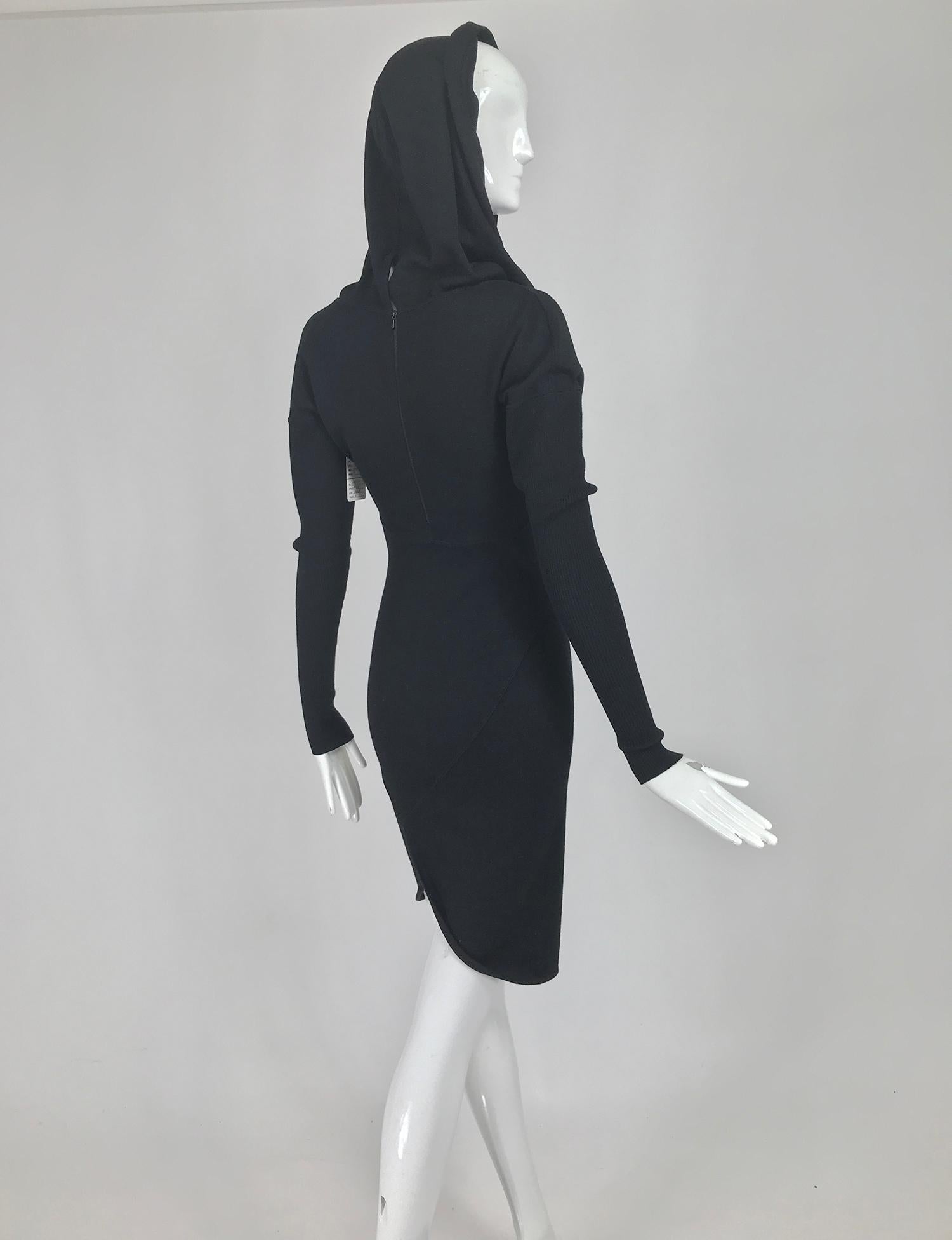 alaia hooded dress