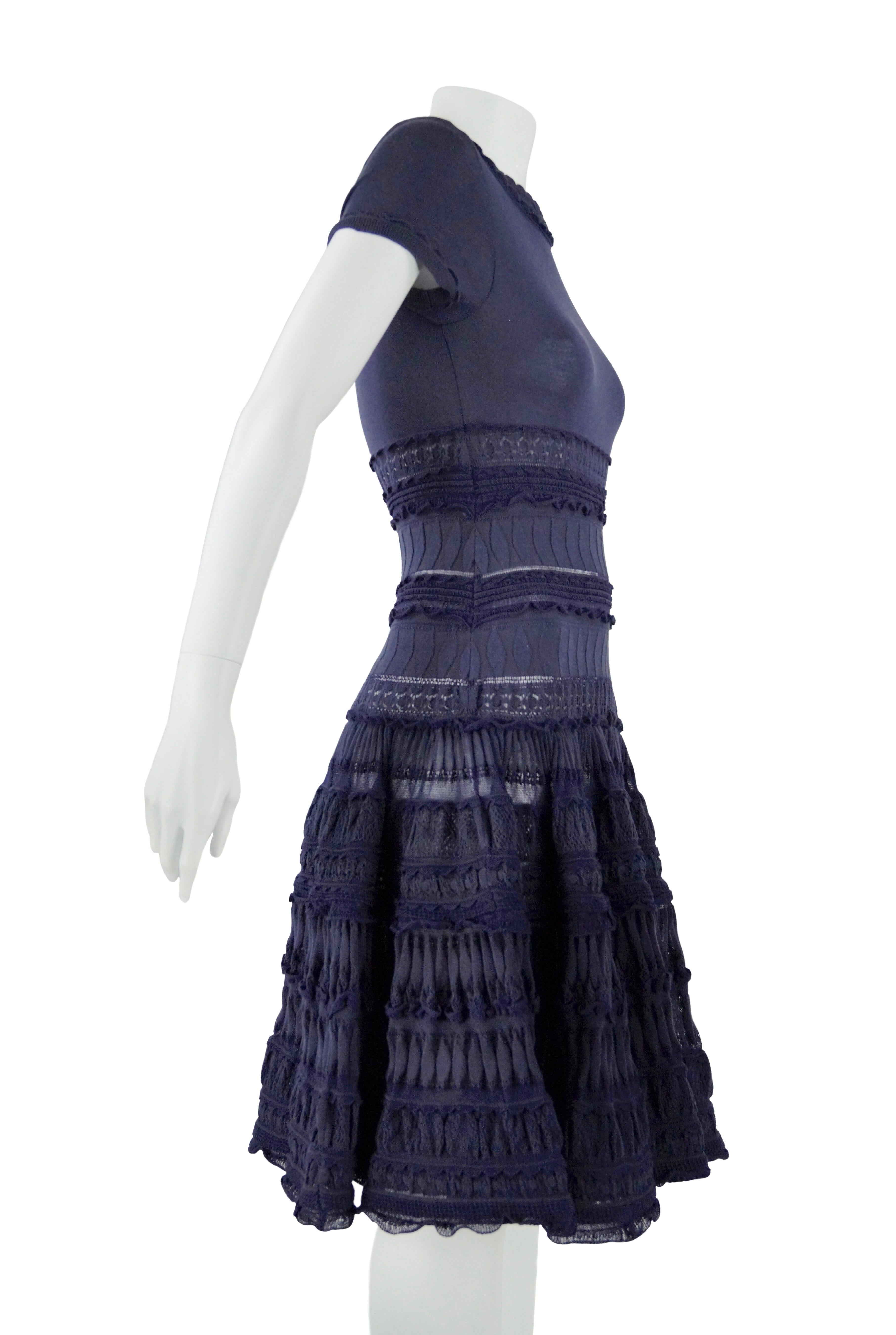 Women's Azzedine Alaïa blue dress FR 38
