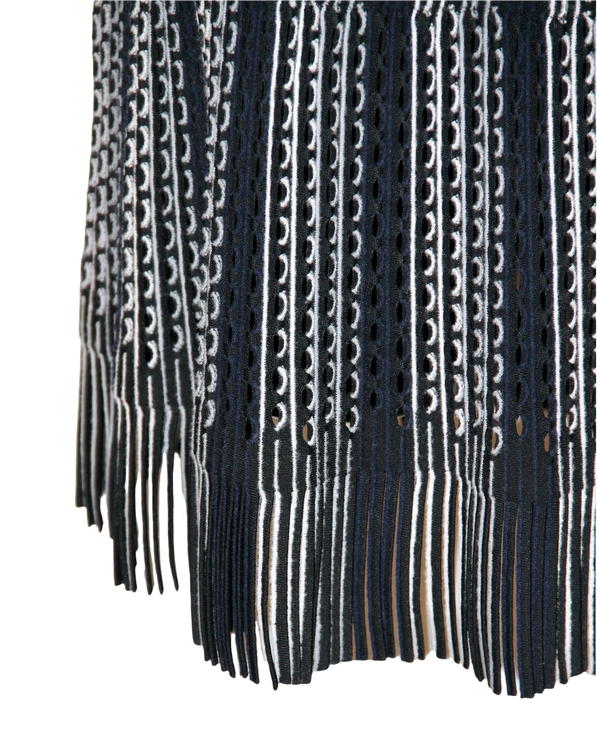 Women's Azzedine Alaïa Blue Knit Sleeveless Dress