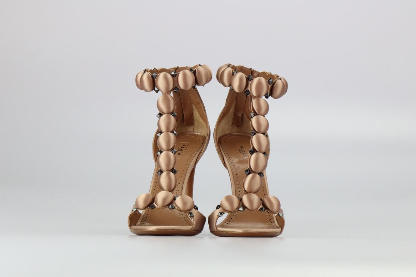 Azzedine Alaïa Bombe Satin Sandals Eu 41 Uk 8 Us 11 In Excellent Condition In London, GB