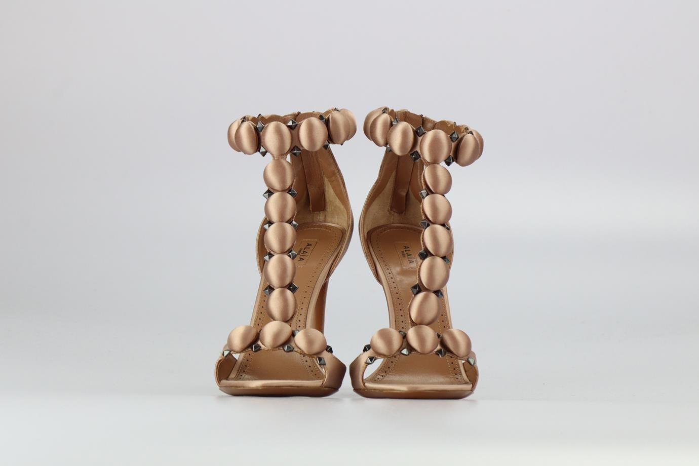 Azzedine Alaïa Bombe Satin Sandals Eu 41 Uk 8 Us 11 In Excellent Condition In London, GB