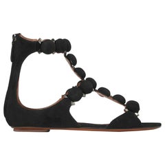 Azzedine Alaïa Bombe Studded Suede Sandals