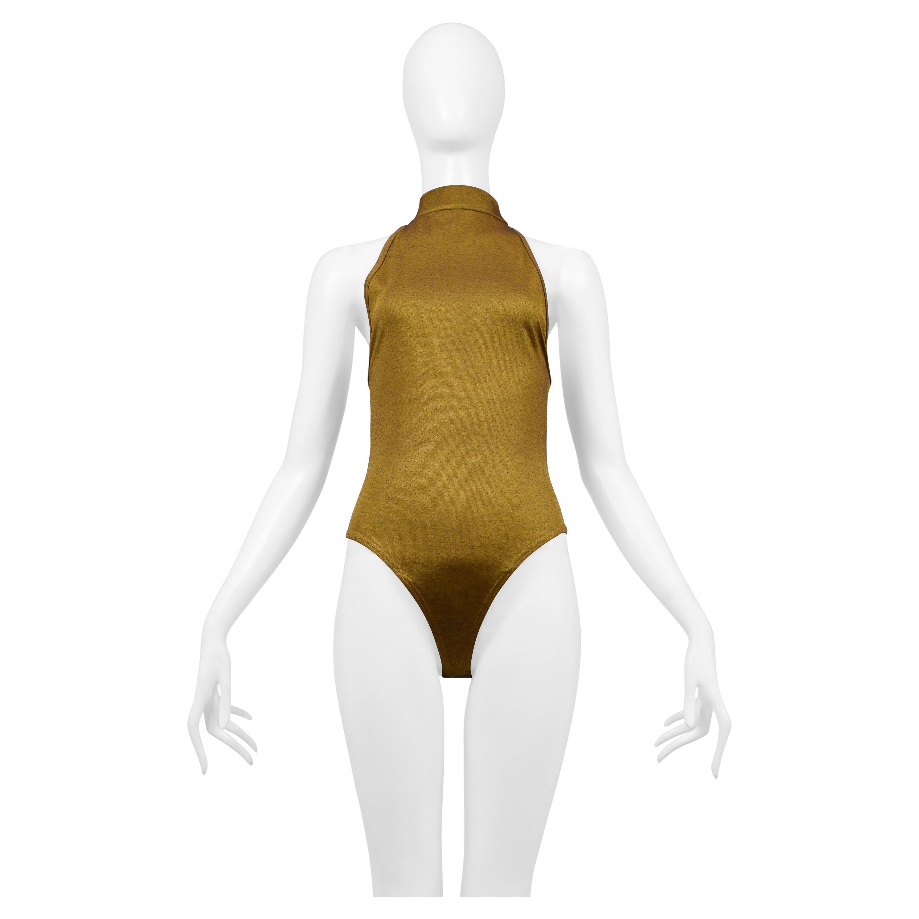 Azzedine Alaia - Body in bronzo con bottoni sulla schiena