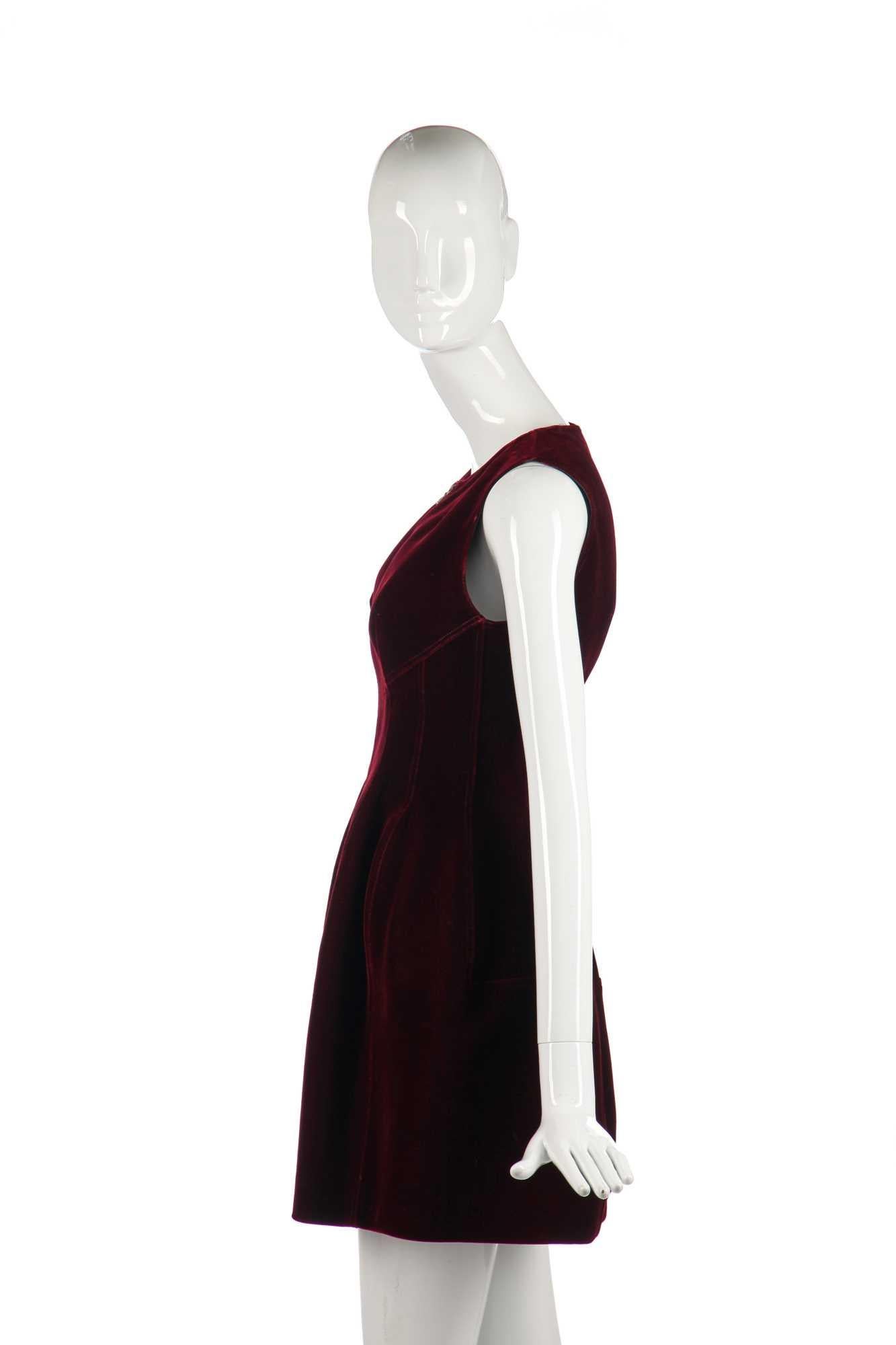 alaia velvet dress