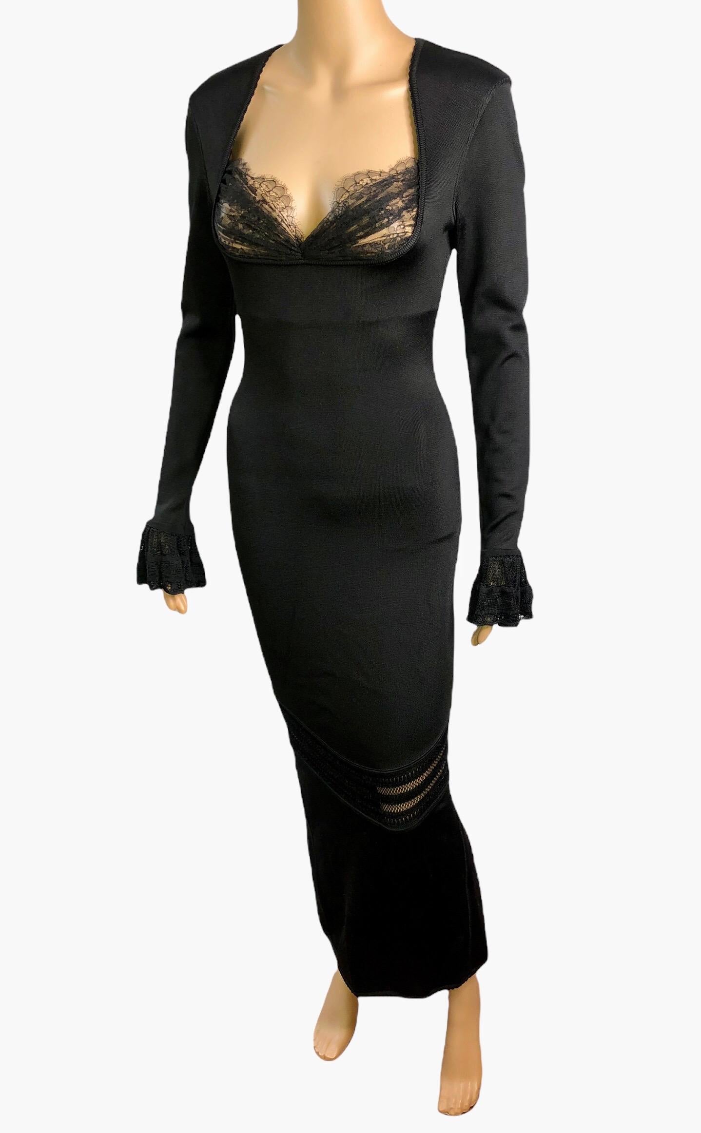 vintage alaia black dress