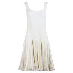 Azzedine Alaïa Minikleid aus gehäkelter Baumwollmischung FR 38 UK 10