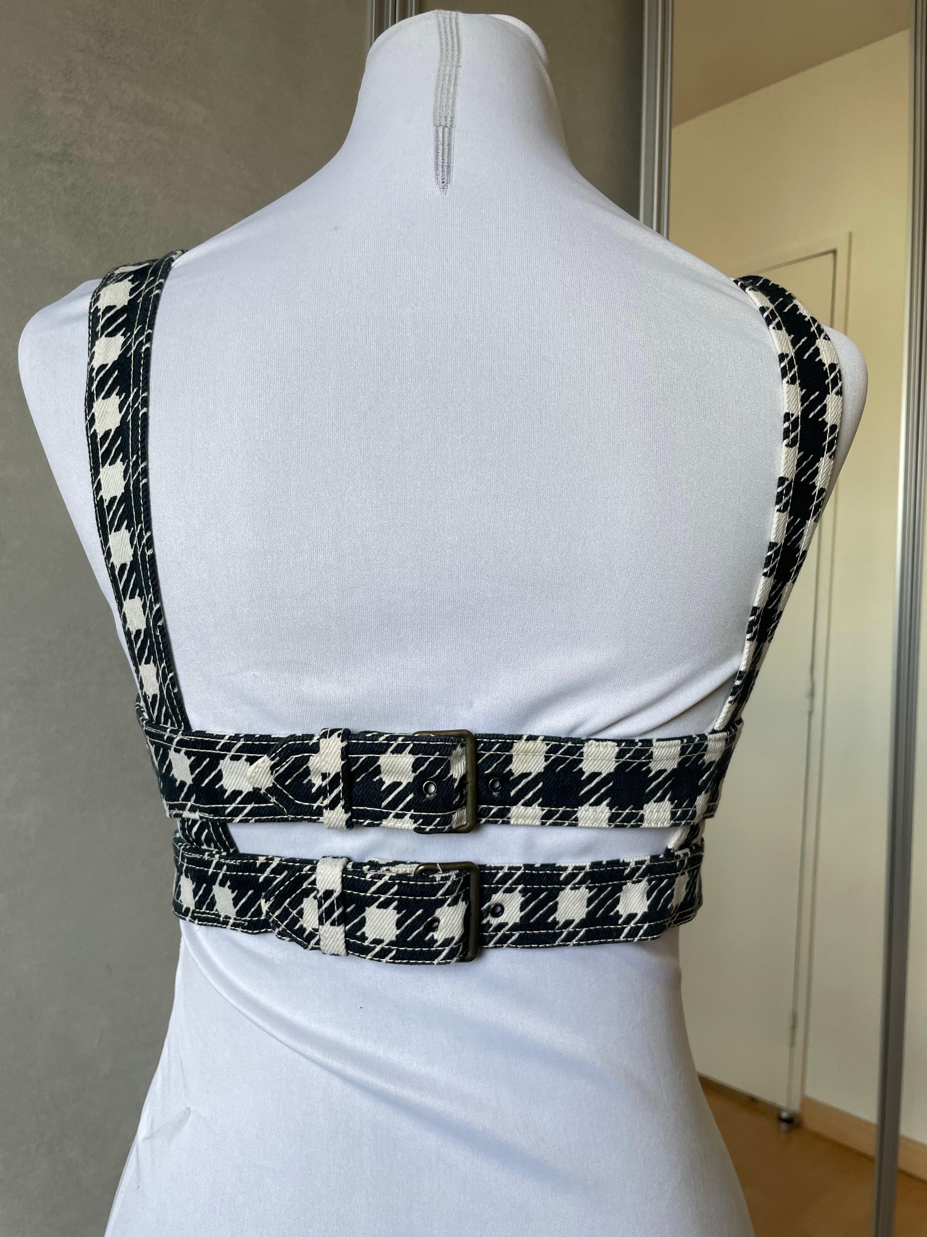 Azzedine Alaia crop top corset bustier collection tati en vente 5