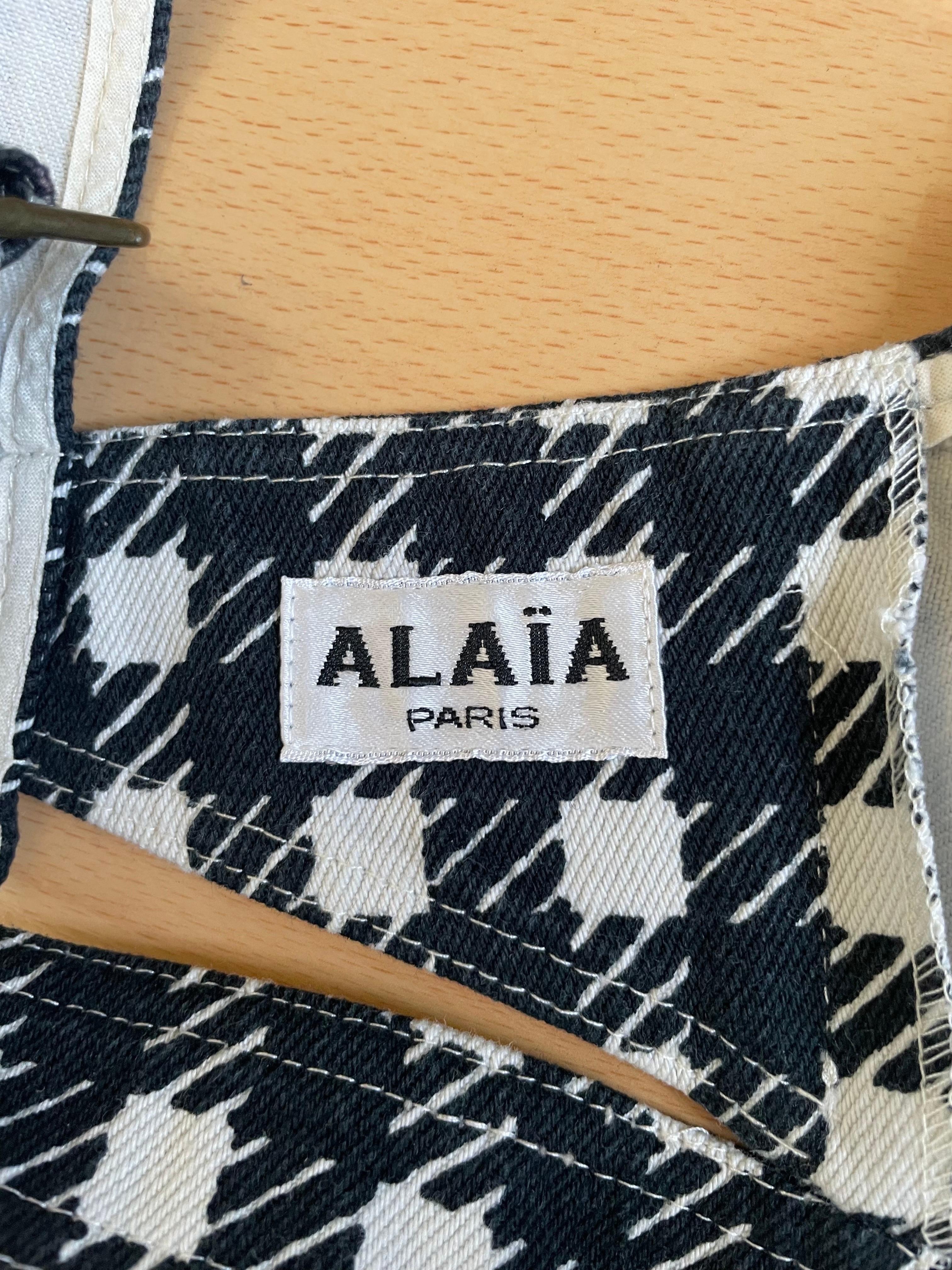 Azzedine Alaia crop top corset bustier collection tati en vente 3