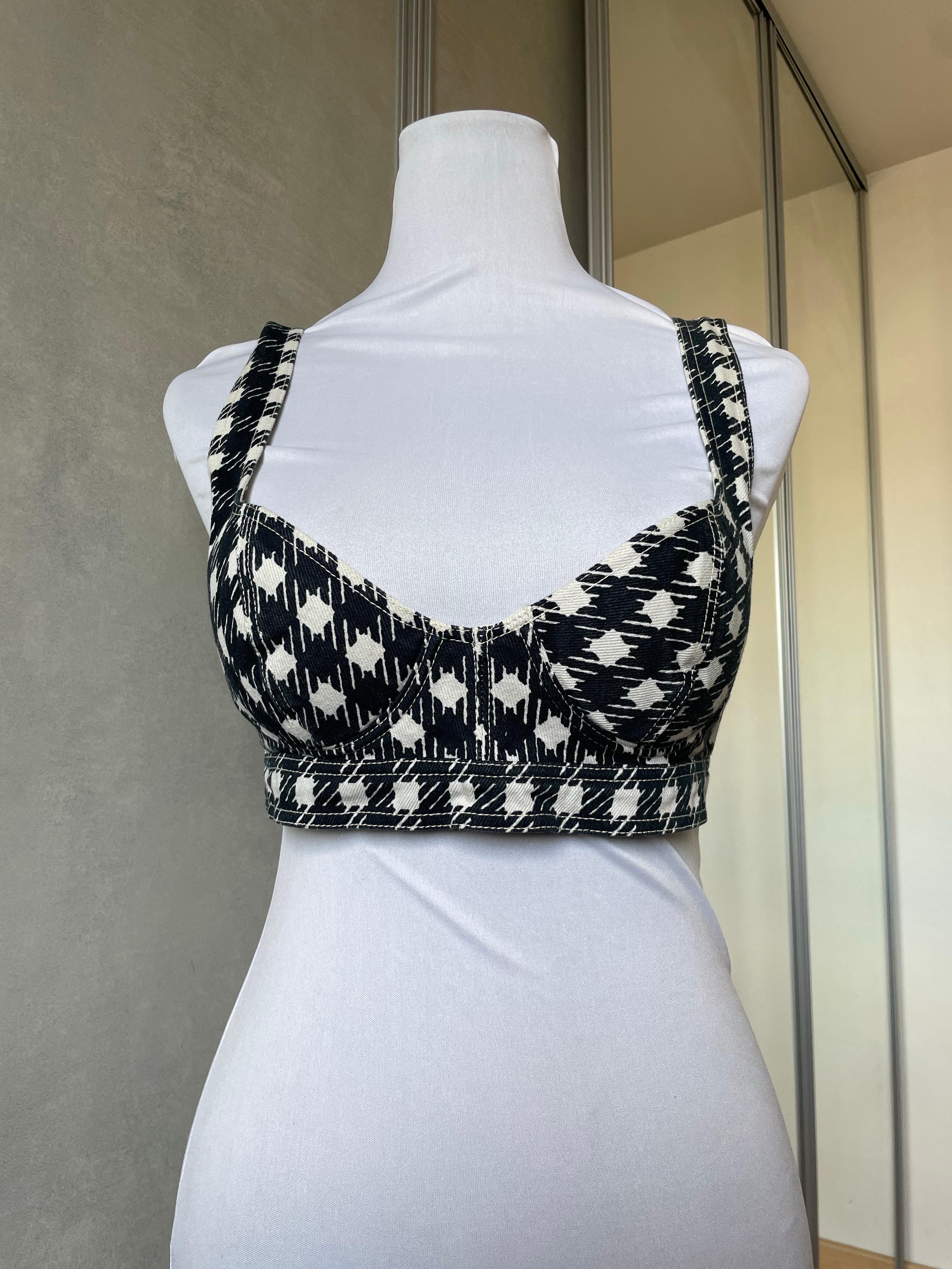 Azzedine Alaia crop top corset bustier collection tati en vente 4