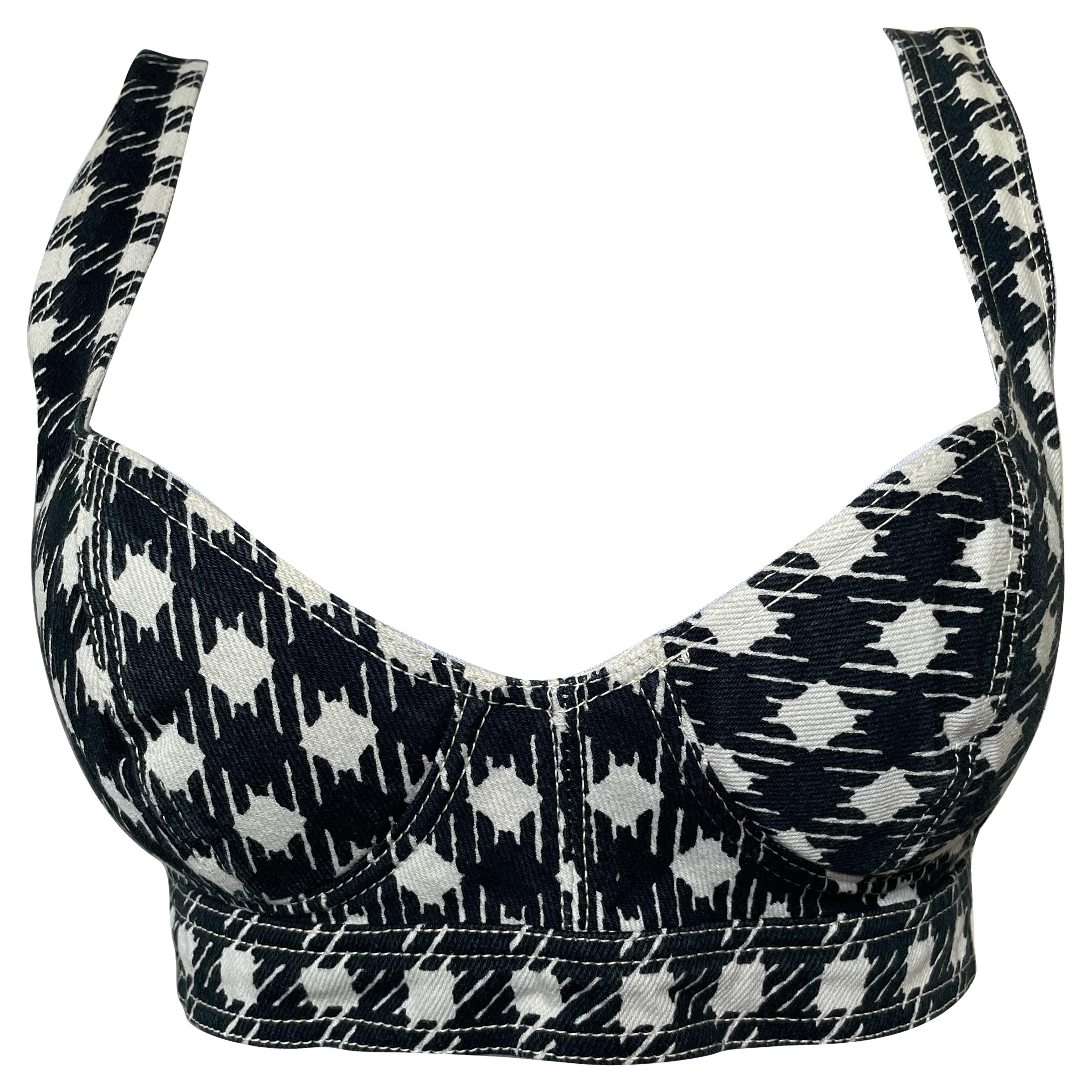 Azzedine Alaia crop top corset bustier collection tati en vente