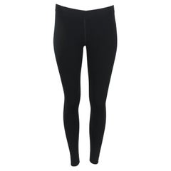 Azzedine Alaïa Cropped Stretch Knit Leggings Fr 36 Uk 8